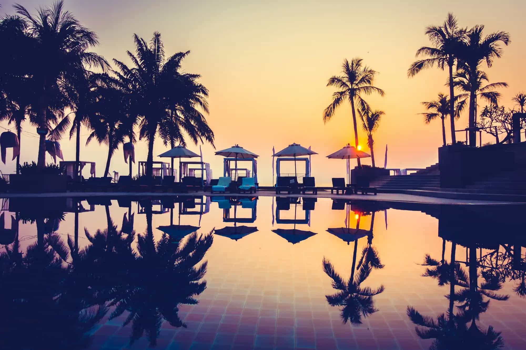 Hotel pool view